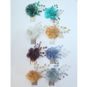Women’s Hair Comb Clip – Elegant Flower Style, 2 Pcs