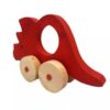 Wooden Dinosaur Toy for Toddlers – Eco-Friendly Push & Play Animal Figure