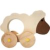 Wooden Sheep Push pull Toy – Handmade Rolling Animal Toy for Toddlers