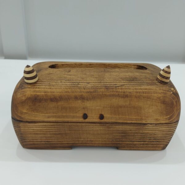 Wooden Tissue Box Cover Handmade – Kind Monster Design