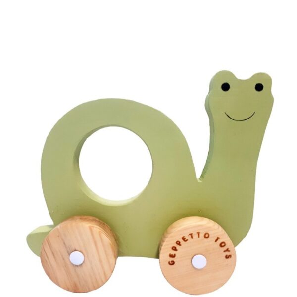 Zepetooys Wooden Snail Toy – Eco-Friendly, Handcrafted Toy for Toddlers
