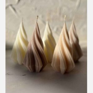 10cm Spiral Pyramid Mold – For Candle Making, Artificial Stone & Epoxy Resin