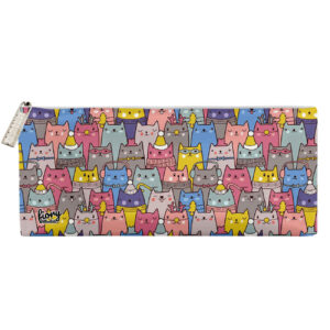 Adorable Cat Pencil Case – Single Zip, Cute & Compact – Suitable for All Student
