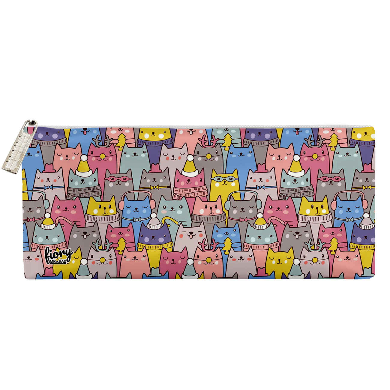 Adorable Cat Pencil Case – Single Zip, Cute & Compact – Suitable for All Student