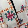 Artfully Embroidered Cream Manto – Inspired by Persian Needlework