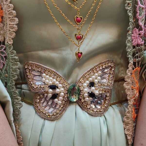 Authentic Handmade Kurdish Jewelry Belt with Butterfly Design (1)