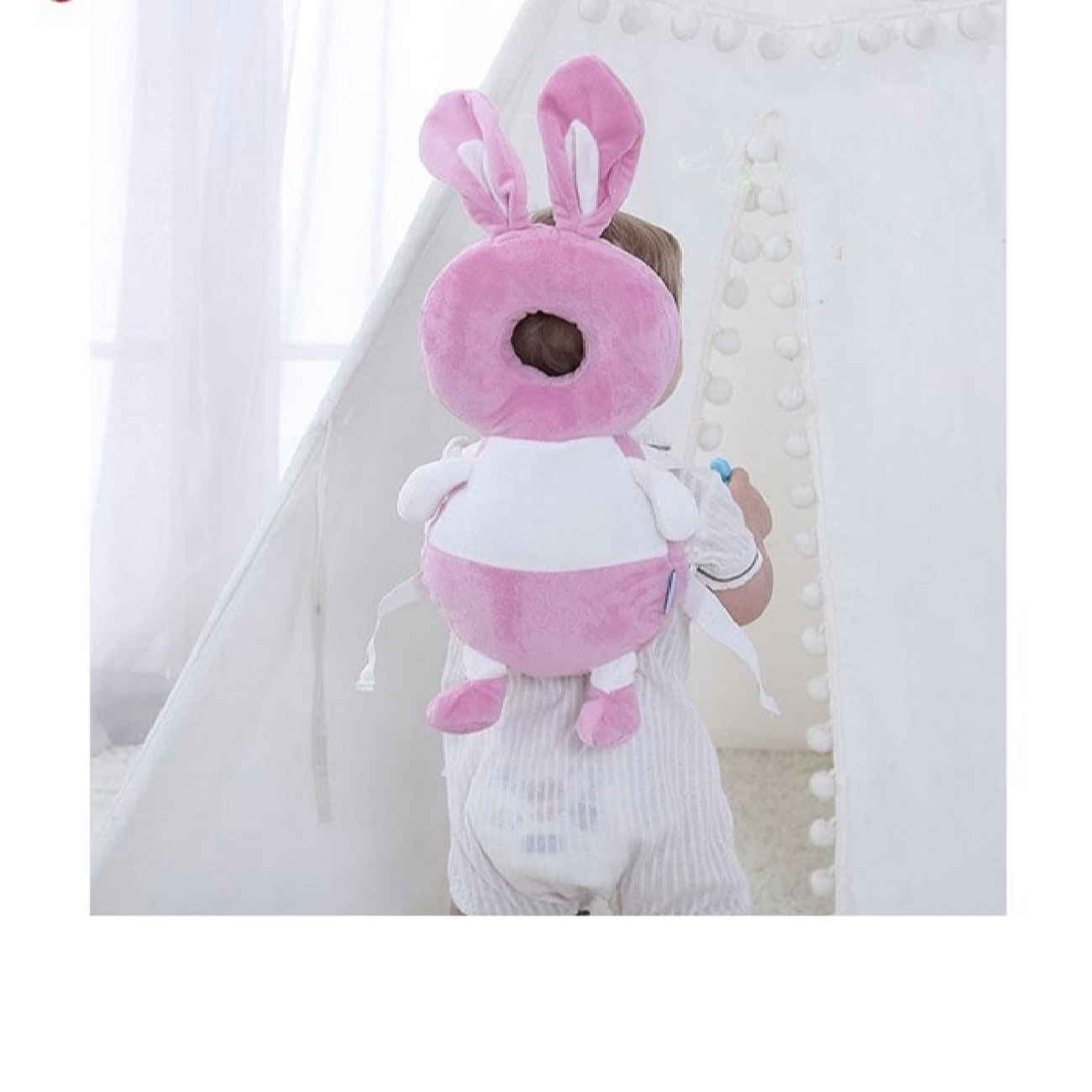 Baby Head Protector Pillow – Soft & Anti-Fall with Cute Rabbit Design for Extra Comfort