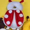 Baby Head Protector – Backpack Style Infant Head Cushion with Ladybug Design
