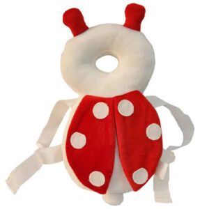 Baby Head Protector – Backpack Style Infant Head Cushion with Ladybug Design