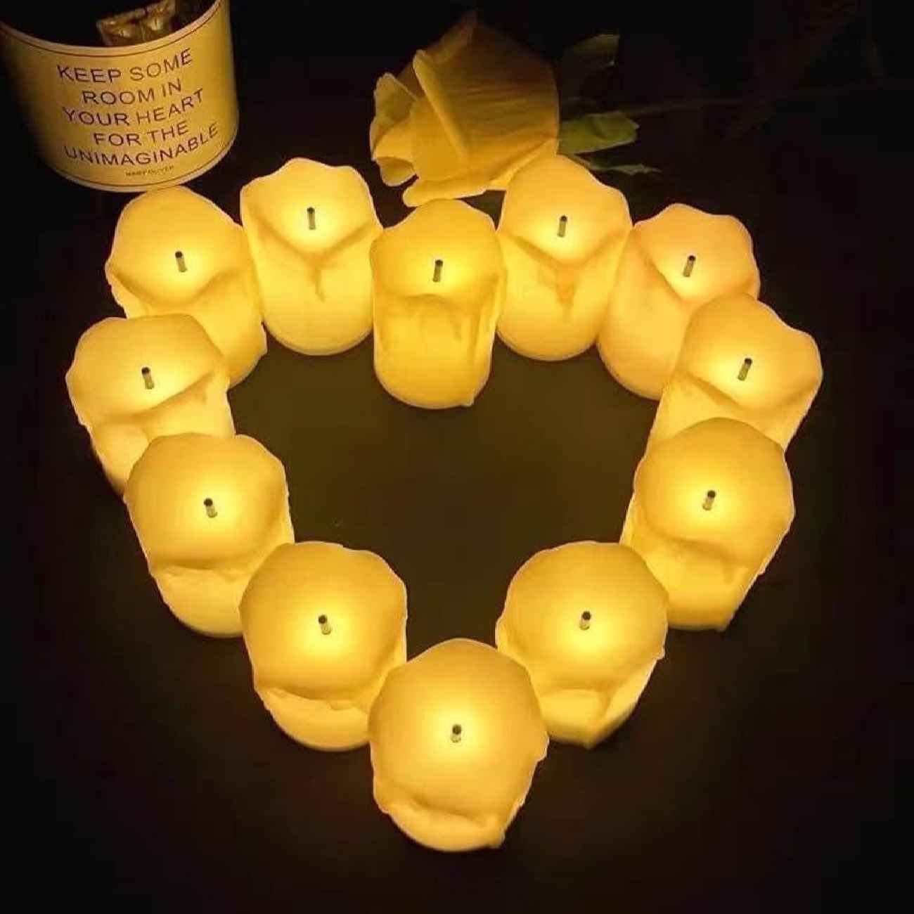 Battery-Powered LED Candle with On/Off Switch – Safe and Realistic ...