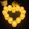 Battery-Powered LED Candle with On/Off Switch – Safe and Realistic Light