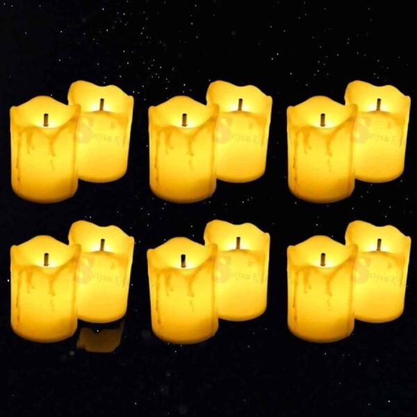 Battery-Powered LED Candle with On/Off Switch – Safe and Realistic Light