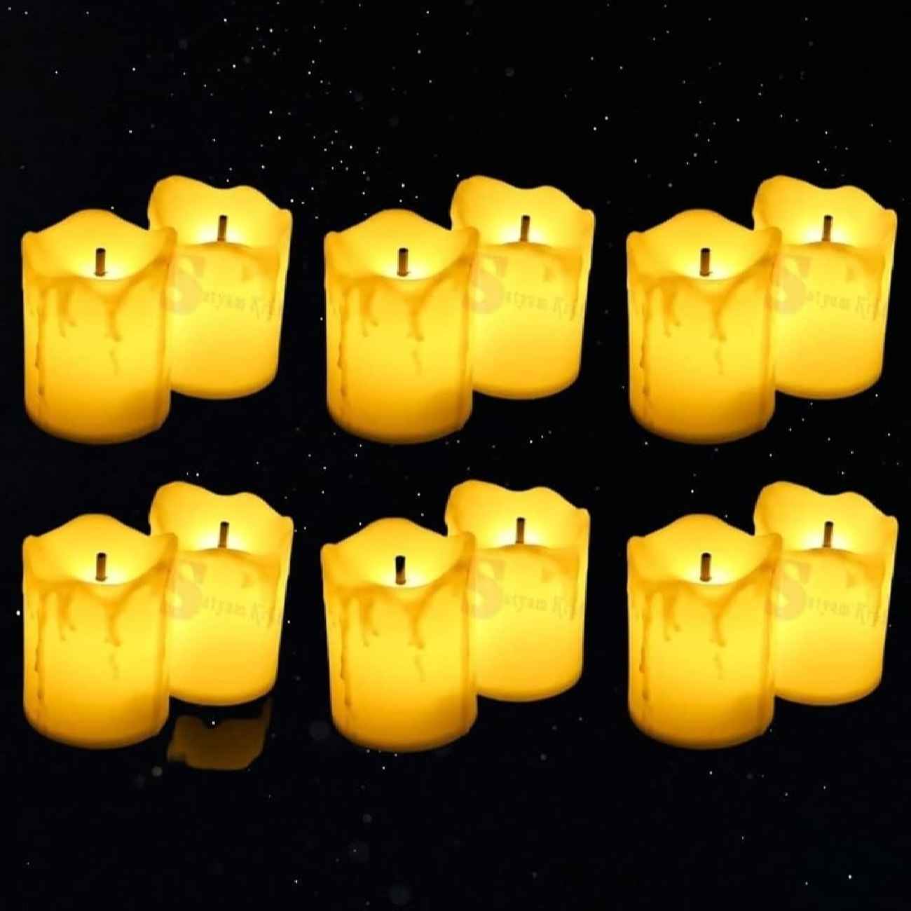 Battery-Powered LED Candle with On/Off Switch – Safe and Realistic Light