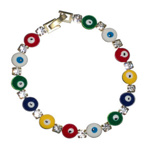 Beaded Evil Eye Bracelet – Handmade Protection Jewelry for Good Luck