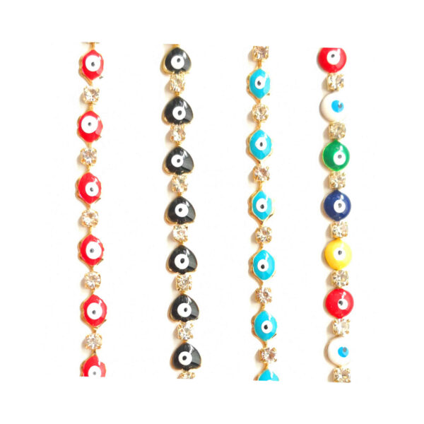 Beaded Evil Eye Bracelet – Handmade Protection Jewelry for Good Luck