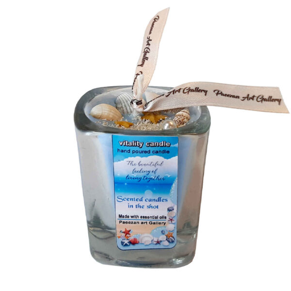 Blue Handmade Candle, The Spirit of the Ocean in Every Flam