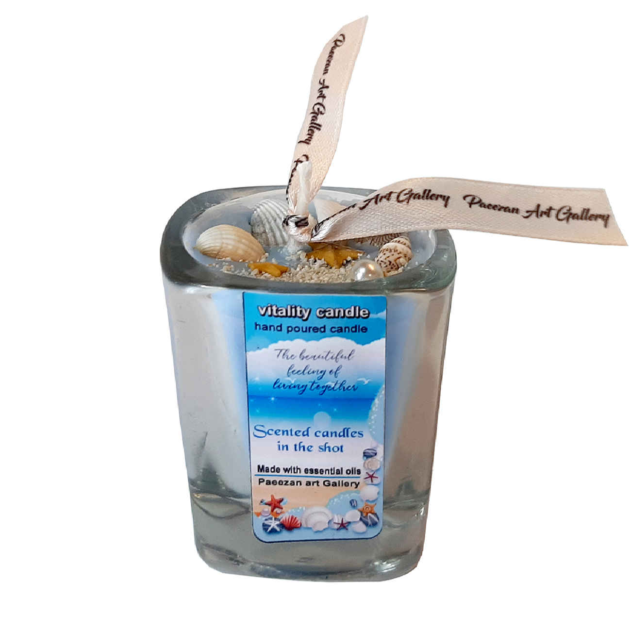Blue Handmade Candle, The Spirit of the Ocean in Every Flam