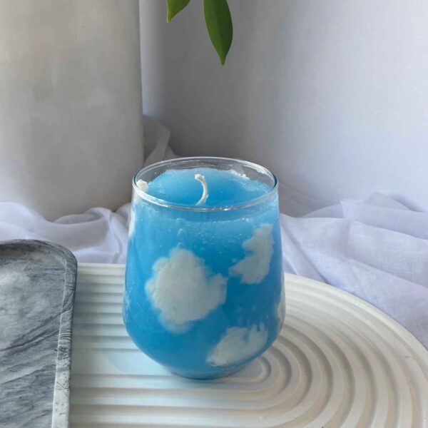Blue Sky Jar Candle – Invoking Calm and Refreshing Breezes in Every Glow