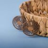 Bohemian Wooden Earring – Lightweight Handmade Jewelry for Nature Lovers (1)