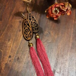 Bohemian Wooden Earring – Sustainable Jewelry for Hippie & Free-Spirit Style