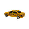 Classic Iranian Taxi Toy – Peugeot Pars Model with Lights in Yellow