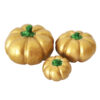 Classic Pumpkin Ornament Suitable for Harvest and Autumn Themes (Set of 3)