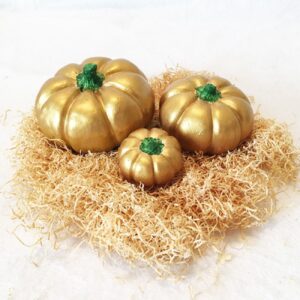 Classic Pumpkin Ornament Suitable for Harvest and Autumn Themes (Set of 3)