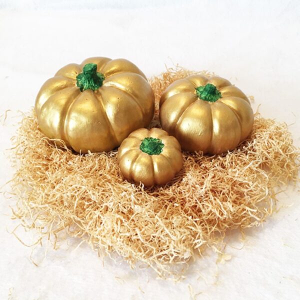 Classic Pumpkin Ornament Suitable for Harvest and Autumn Themes (Set of 3)