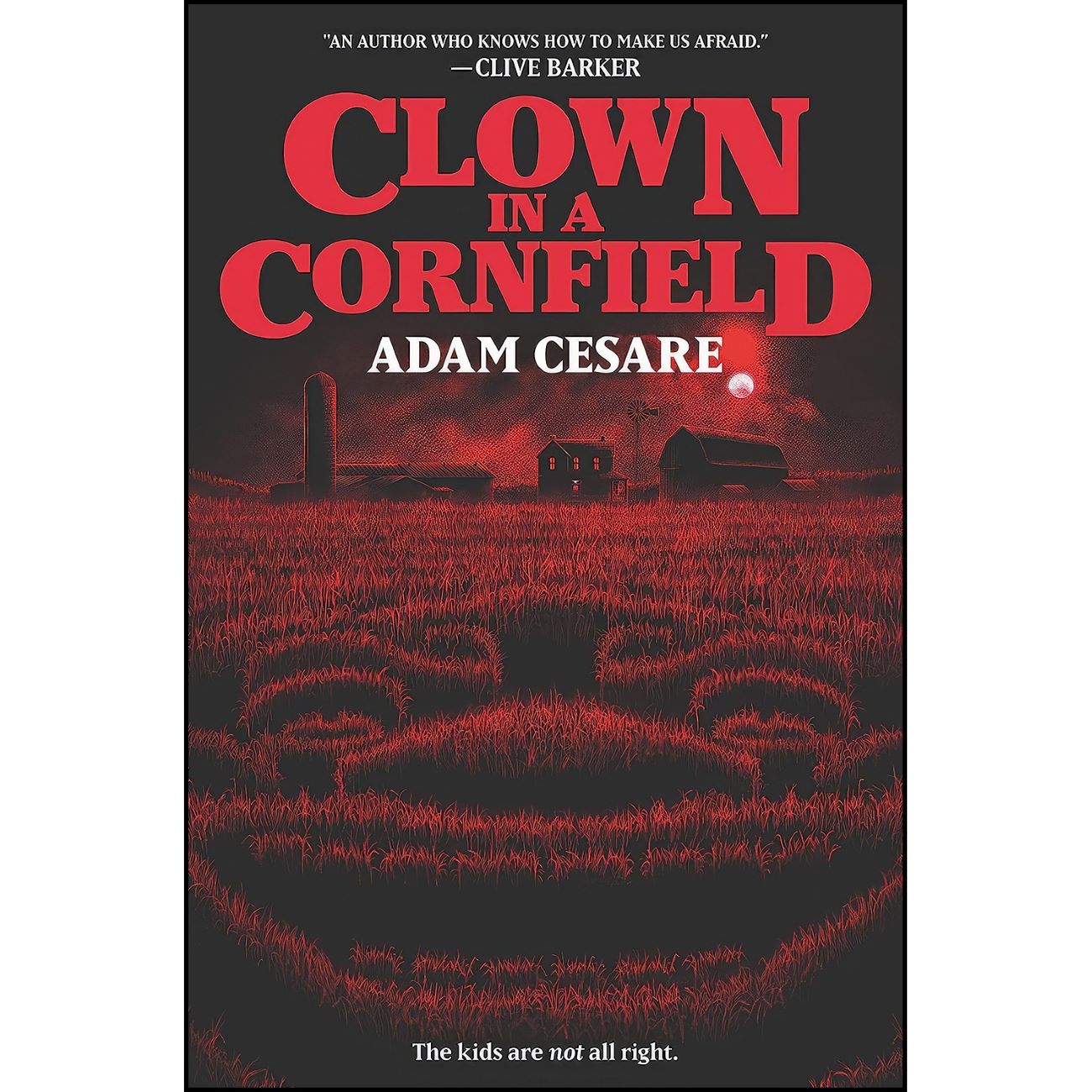 Clown in a Cornfield by Adam Cesare (English)