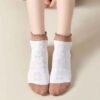 Cotton Bear Socks -Soft Cream & White Combo (x5)