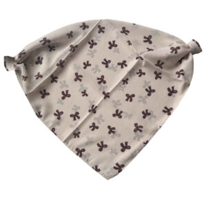 Cream Mini Headscarf with Bow – Cute, Clean, and Chic