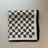 Elegant Black & White Mini Scarf – A Timeless Fashion Accessory