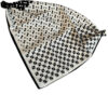 Elegant Black & White Mini Scarf – A Timeless Fashion Accessory