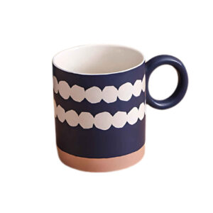 Elegant Ceramic Mug – Dishwasher & Microwave Safe with Pearl Design