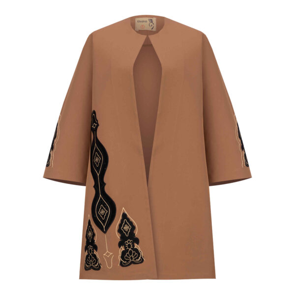 Elegant Iranian Manto with Round Neckline – Lightweight & Chic Suitable for All Seasons (1)