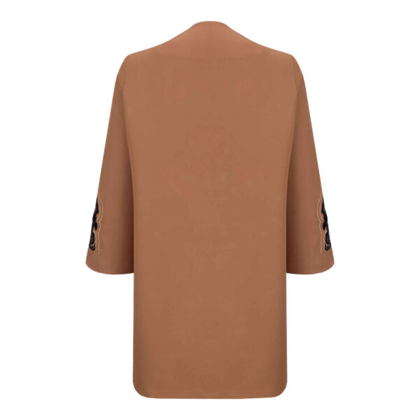Elegant Iranian Manto with Round Neckline – Lightweight & Chic Suitable for All Seasons