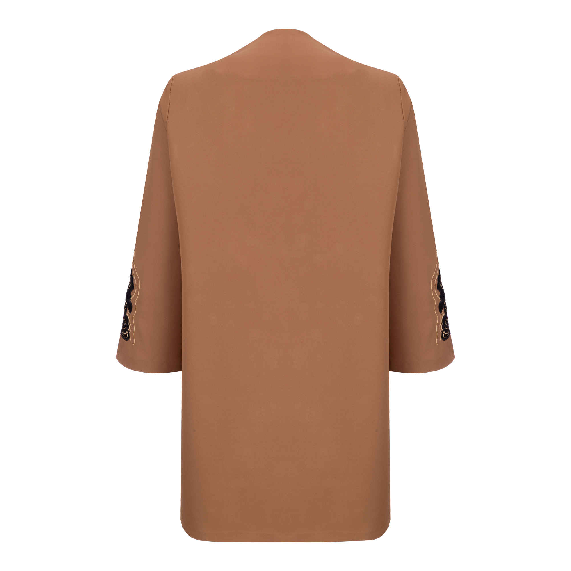 Elegant Iranian Manto with Round Neckline – Lightweight & Chic Suitable for All Seasons