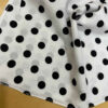 Elegant Mini Scarf – White Base with Black Modern & Beautiful