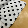 Elegant Mini Scarf – White Base with Black Modern & Beautiful