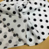 Elegant Mini Scarf – White Base with Black Modern & Beautiful