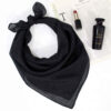 Elegant Shiny Black Mini Headscarf – Perfect Touch of Sophistication