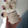 Flower and Cinnamon White Candle – A Touch of Nature, A Hint of Warmth