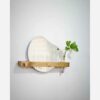 Geometric Mirror Key Hanger – Wood-Based Wall Organizer with a Modern Twist