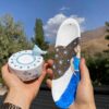 Hand-painted Pottery Incense Holder with Evil Eye Design, Washable & Acrylic Paint