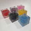 Handcrafted Glass Cube Candle for a Warm, Inviting Atmosphere