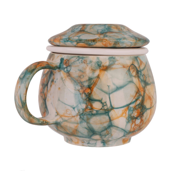 Handmade Ceramic Mug with Watercolor Design – Dishwasher & Microwave Safe
