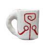 Handmade Ceramic Mug – Dishwasher & Microwave Safe with Deformed Design