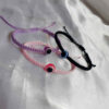 Handmade Embroidered Bracelet with Powerful Evil Eye Charm for Women
