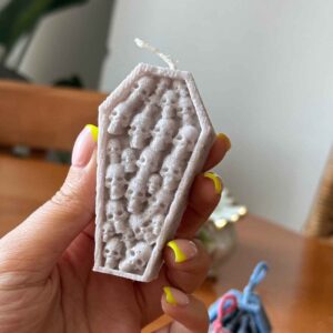Handmade Gothic Candles – Coffin & Skeleton –  Aromatic, Natural & Vegan-Friendly