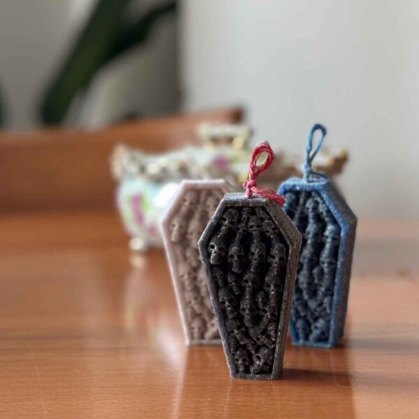 Handmade Gothic Candles – Coffin & Skeleton –  Aromatic, Natural & Vegan-Friendly